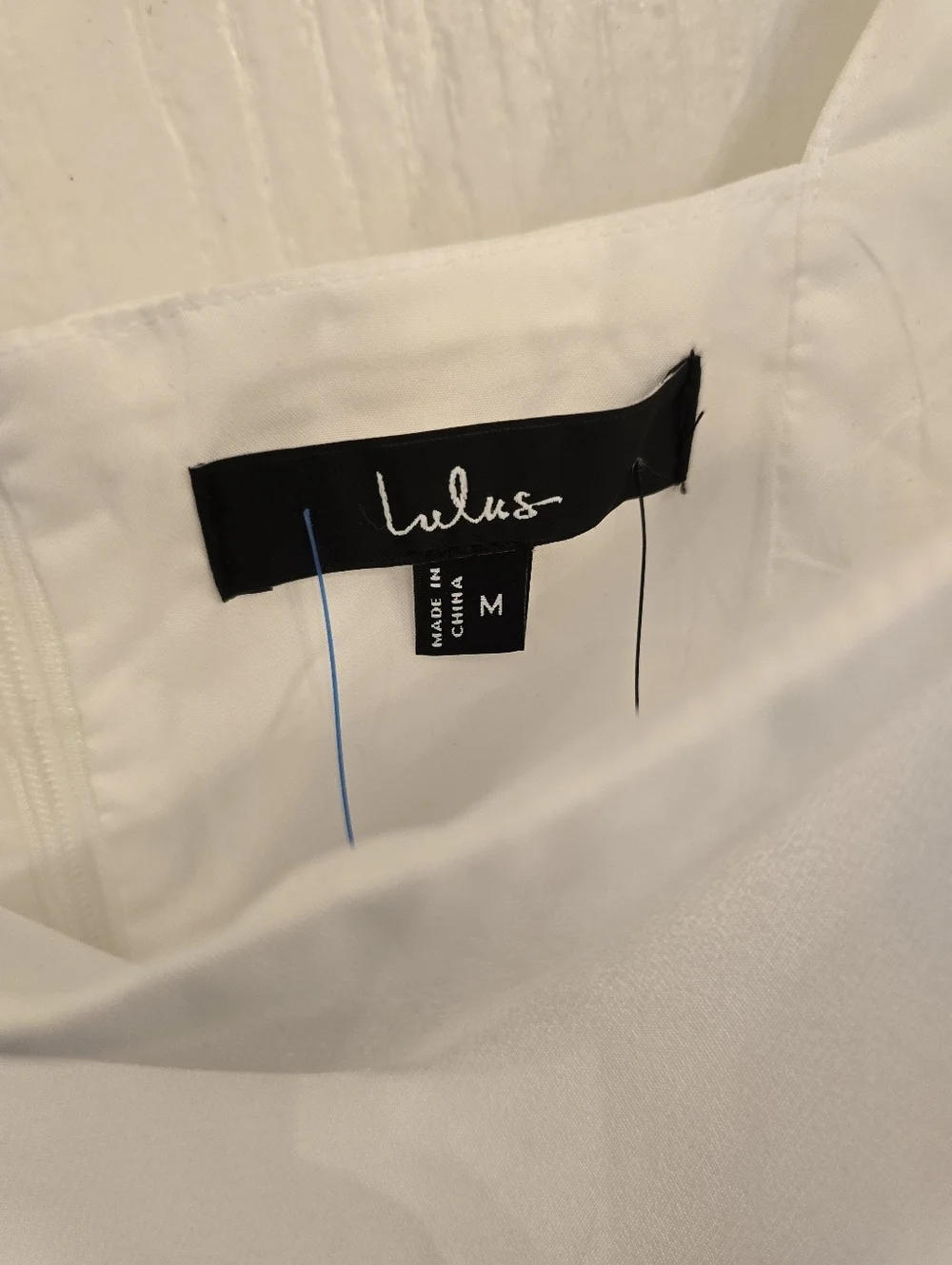 NWT! Lulu's White Tie-Shoulder Mini Dress